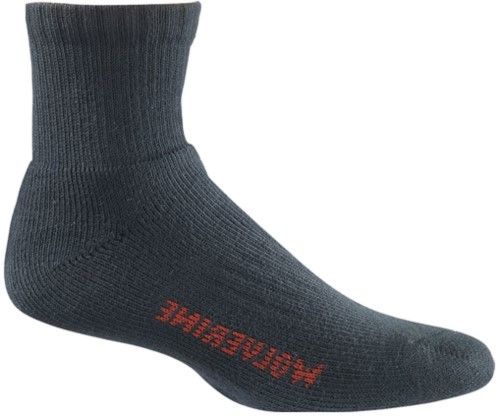 Photo 1 of Wolverine Men's Steel-Toe Cotton Socks 2 Pack Black, Large - Western and Thermal Socks at Academy Sports
