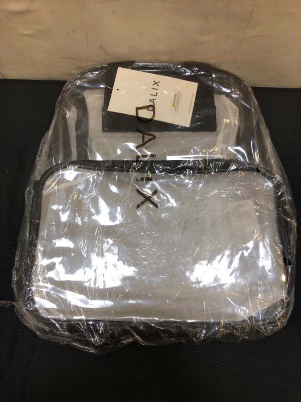 Photo 2 of DALIX Clear Backpack with Smooth Plastic Completely Transparent
