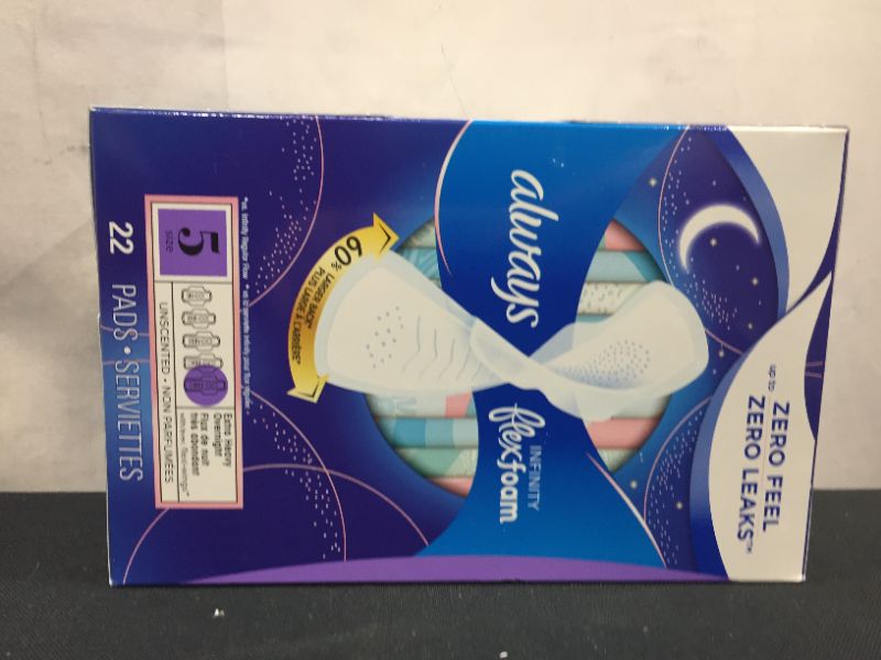 Photo 3 of Always Infinity Extra Heavy Absorbency Overnight Sanitary Pads with Wings - Unscented

