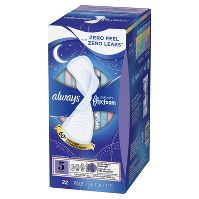 Photo 1 of Always Infinity Extra Heavy Absorbency Overnight Sanitary Pads with Wings - Unscented

