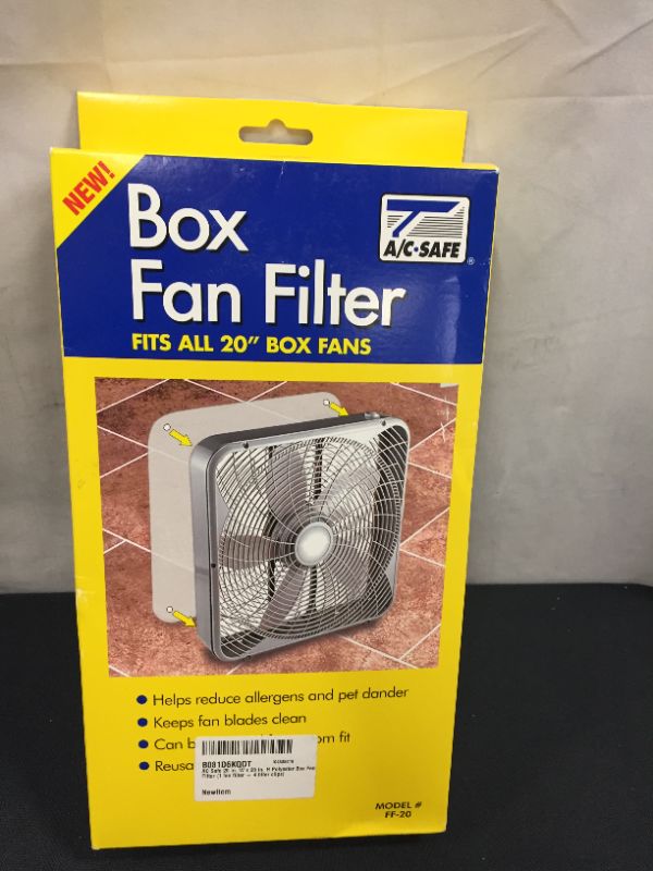 Photo 3 of AC Safe 20 in. W x 20 in. H Polyester Box Fan Filter - Case Of: 6;
