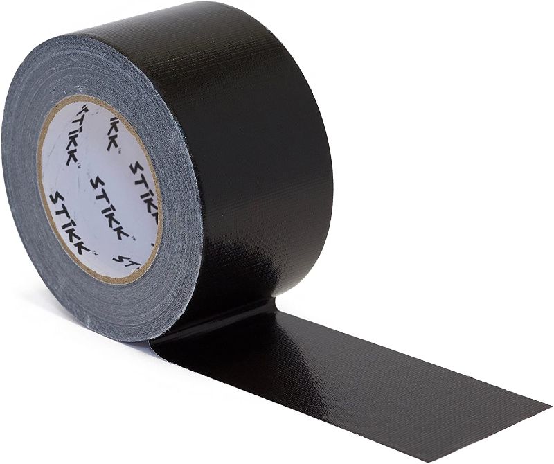 Photo 1 of 3" x 60 yd 7.5 Mil Thick Black Duct Tape PE Coated Weather Resistant (2.83 in 72MM)
