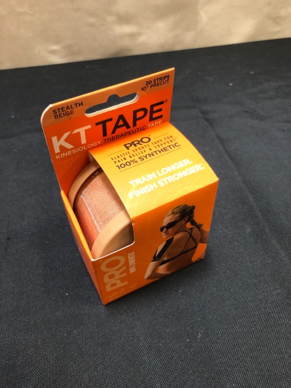 Photo 2 of KT Tape Pro Synthetic Kinesiology Therapeutic Sports Tape, 20 Precut, 10” Strips
