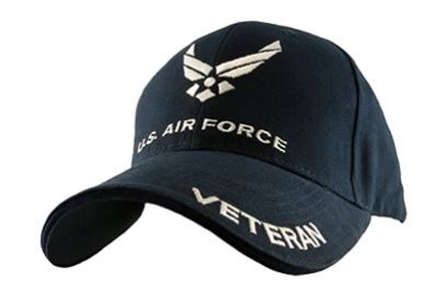 Photo 1 of Eagle Crest U.S. Air Force Veteran Cap, Navy Blue, Adjustable
