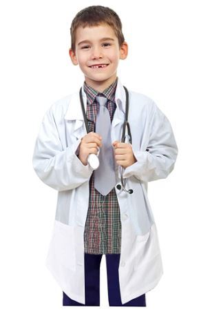 Photo 1 of Natural Uniforms Childrens Lab Coat-Soft Touch - size 5/ 6 
