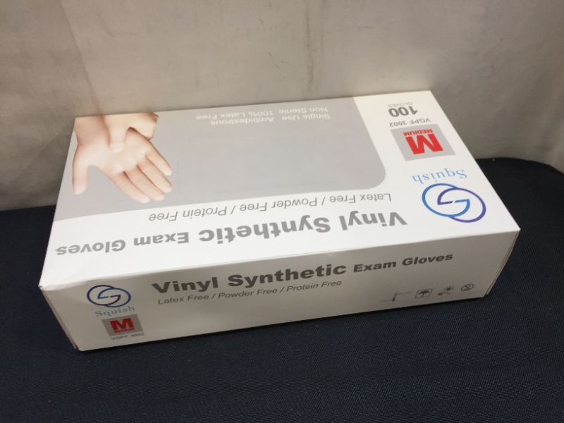 Photo 1 of Basic Medical Exam Gloves (Medium) 100 Gloves Latex Free, Powder Free

