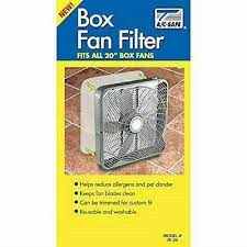 Photo 1 of A/C SAFE Filter for 20" Box Fans, White
