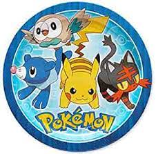 Photo 1 of American Greetings Pokémon 8 Count Dessert Round Plate Small