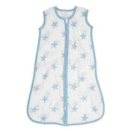 Photo 1 of Aden By Adais Sleeping Bag 100% Cotton Muslin Wearable Blanket Small 0 to 6m New
