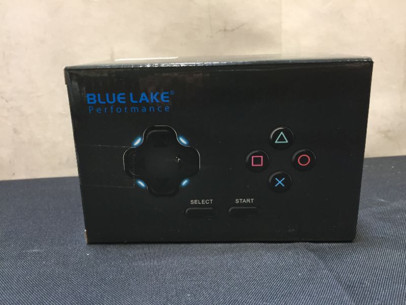 Photo 2 of BLUE LAKE Performance 2 Pack Wireless Controller 2.4G Compatible with Sony Playstation 2 PS2 (Jet Black)
