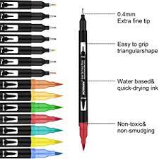 Photo 1 of 100 Colors Dual Brush Marker Pens Colored Pen Fine Point Art Marker & Highlighter for Kids Adult Coloring Books Bullet Journals Planners Hand Lettering HO-100B
