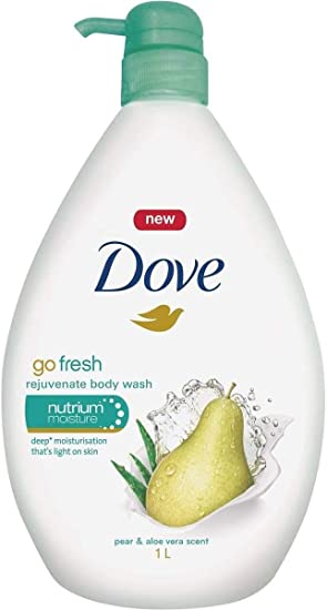 Photo 1 of DOVE body wash GO Fresh Pear and Aloe Vera, 33.8 OZ / 1 Liter
