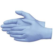 Photo 1 of Medium Blue Disposable Synmax Vinyl Gloves (100-Count)