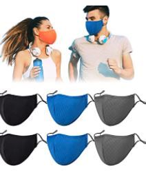 Photo 1 of Cloth Face Masks Reusable Washable Adjustable Cotton Face Mask for Women Men/6PC
4pack
