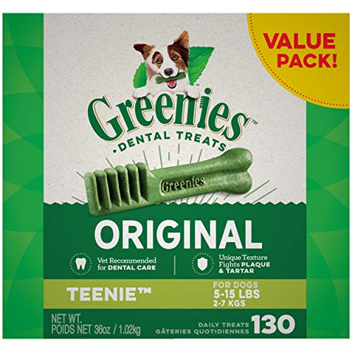 Photo 1 of GREENIES Original TEENIE Natural Dog Dental Care Chews Oral Health Dog Treats, 36 oz. Pack EXP 02/2023

