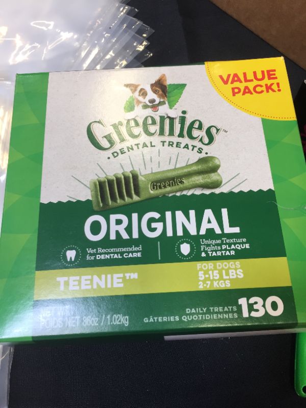 Photo 2 of GREENIES Original TEENIE Natural Dog Dental Care Chews Oral Health Dog Treats, 36 oz. Pack EXP 02/2023

