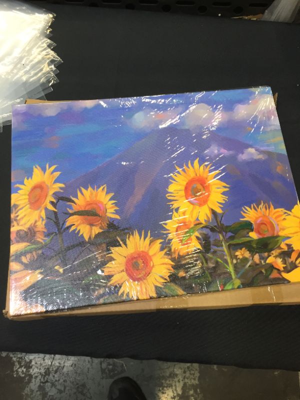 Photo 1 of CANVAS WALL ART DECORATION SUNFLOWERS 12X15.5