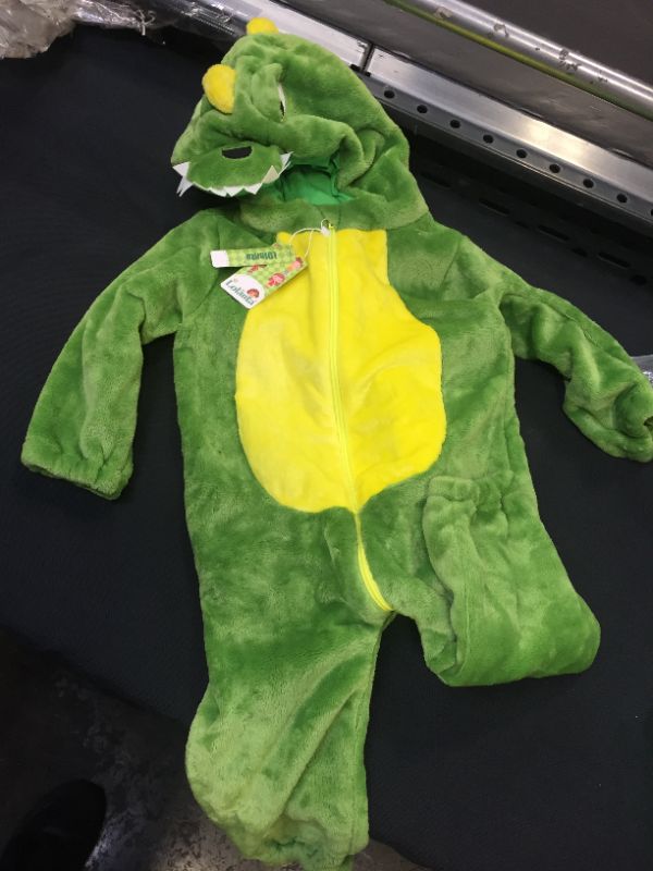 Photo 2 of Dinosaur Costume Flannel Hooded Onesies Soft Animal Romper Outfits Gift KIDS SIZE 90 UNKNOWN US SIZE
