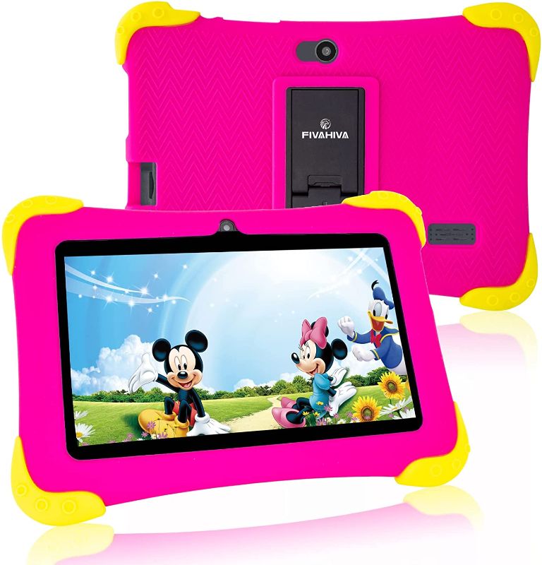 Photo 1 of Kids Tablet 7 inch Android 10 Toddler Tablet 32GB 1024x600 Touch Screen Parental Control Mode Google Play Store YouTube Netflix for Boys Girls Ages 3-15,Children's Tablet with Kid-Proof Case
