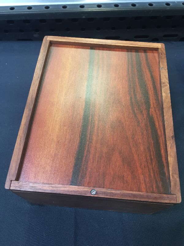 Photo 1 of WOODEN STORAGE BOX APPROX 8X9