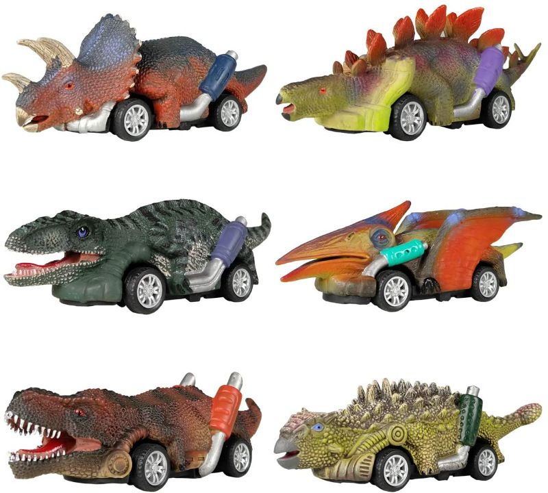 Photo 1 of DINOBROS Dinosaur Toy Pull Back Cars, 6 Pack Dino Toys for 3 Year Old Boys and Toddlers, Boy Toys Age 3,4,5 and Up, Pull Back Toy Cars, Dinosaur Games with T-Rex
1