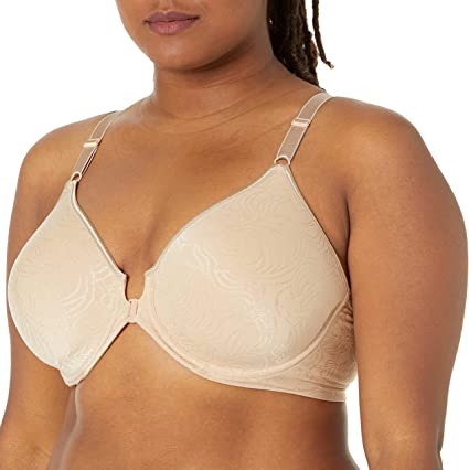 Photo 1 of Bali Women's Comfort Revolution Front-Close Shaping Underwire Bra, Nude, 42DD