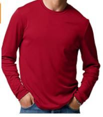 Photo 1 of Hanes Men's Long-Sleeve Cool Dri T-Shirts 2 pack 