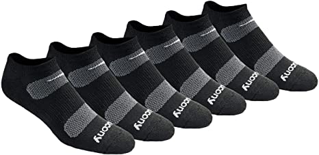 Photo 1 of Saucony Men's Multi-Pack Mesh Ventilating Comfort Fit Performance No-Show Socks