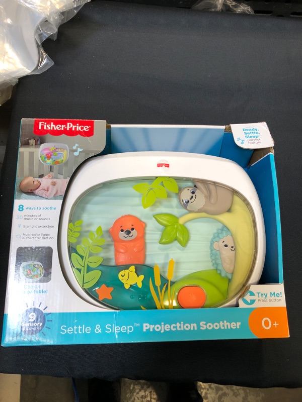 Photo 2 of ?Fisher-Price Settle & Sleep Projection Soother, Crib-attaching Sound Machine with Gentle Music, Lights, and Moving Animal pals
