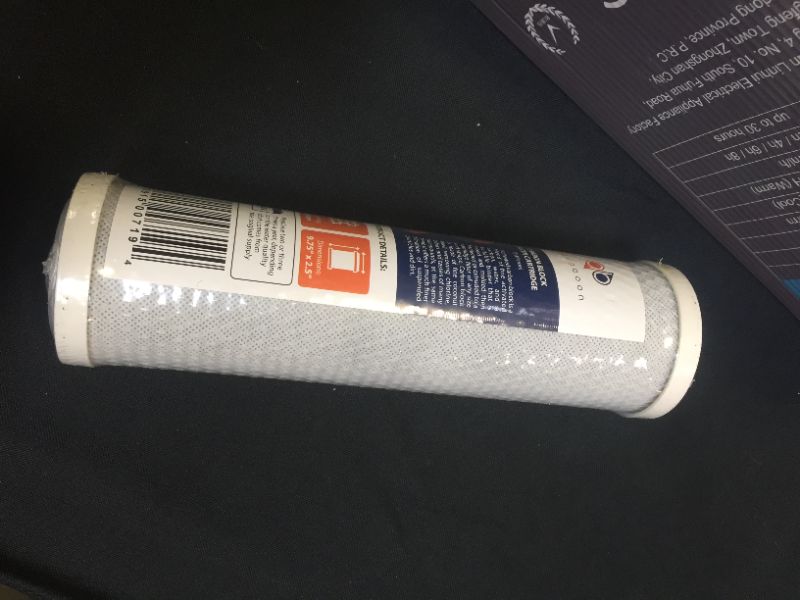 Photo 1 of Aquaboon Coconut Shell Water Filter Cartridge | Activated Carbon Block CTO | Universal 5 Micron 10 inch Cartridge | Compatible with DWC30001, WFPFC8002, FXWTC, WHEF-WHWC, WHKF-WHWC 1-PACK
