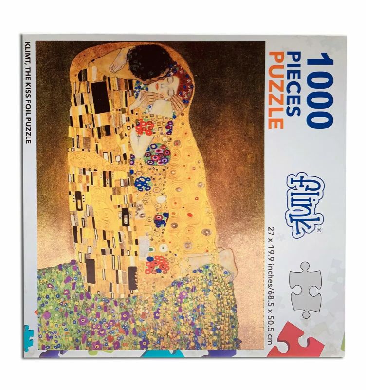 Photo 1 of Klimt The Kiss - Foil - Puzzle (1000 Pieces)