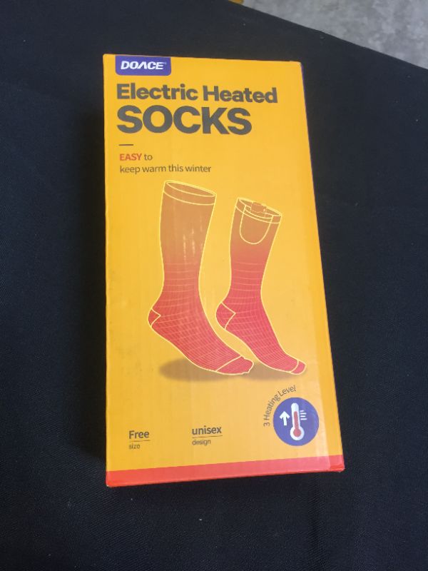 Photo 2 of Heated Socks,Electric Heated Socks Thermal Insulated Sock Battery Powered Heat Sox, Winter Foot Warmer Socks for Men and Women
