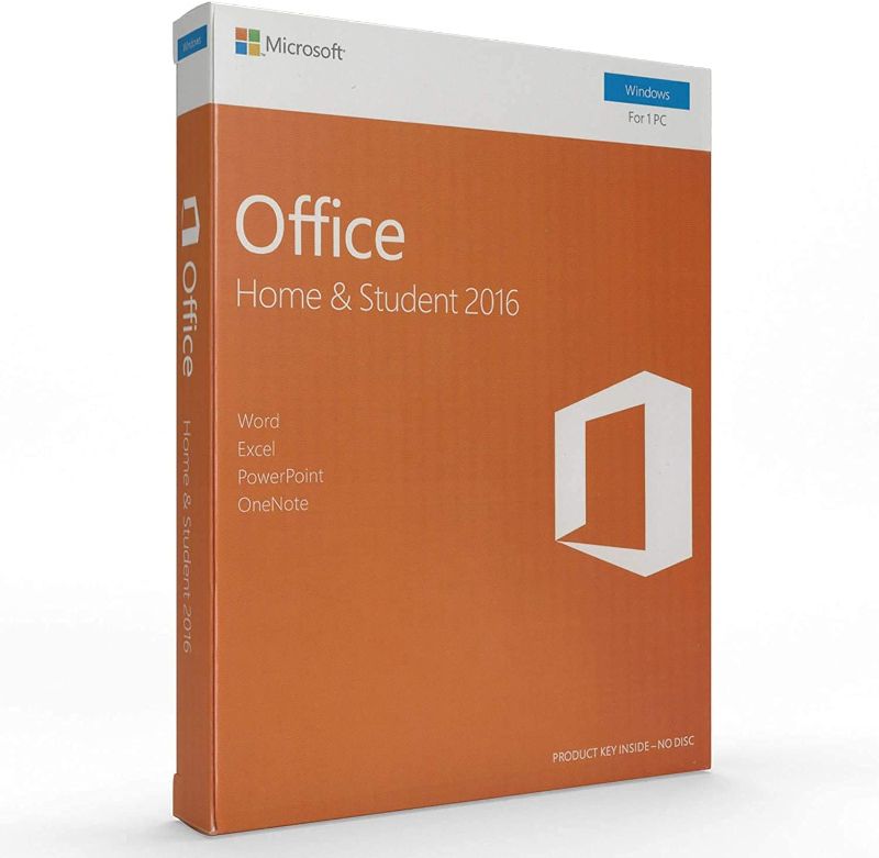 Photo 1 of Office 2016 Home and Student - English - Lifetime License - 1 PC - Box - KeyCard - Word Excel PowerPoint OneNote - Wind?ws 7 / 8 / 8.1 / 10 / 11 (not macOS)
