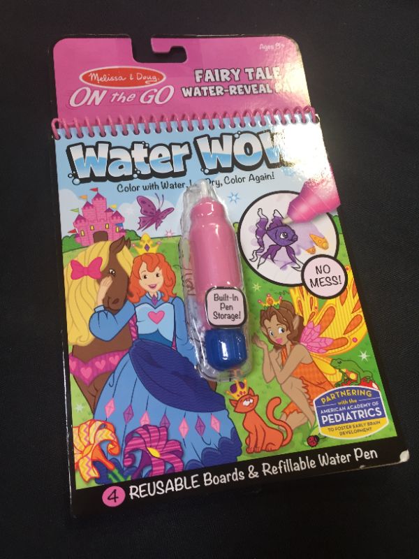 Photo 2 of Melissa & Doug On the Go Water Wow! Reusable Water-Reveal Activity Pad - Fairy Tale
