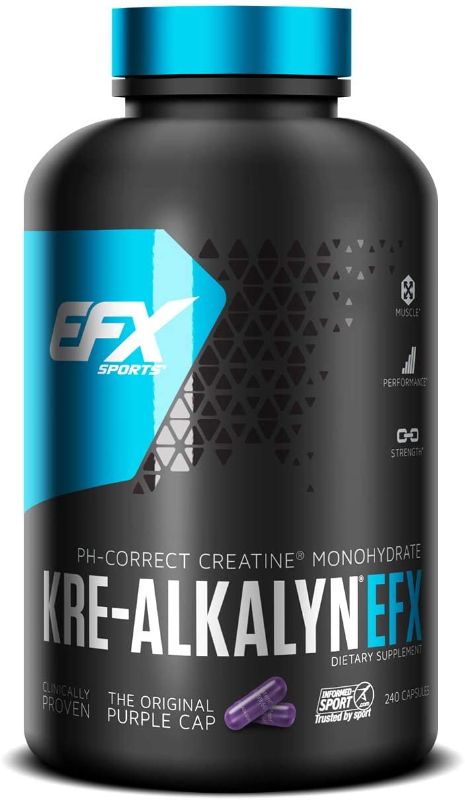 View 1 of EFX Sports Kre-Alkalyn | PH-Correct Creatine Monohydrate | Multi-Patented Formula, Gain Strength, Build Muscle & Enhance Performance - 192 01/2026