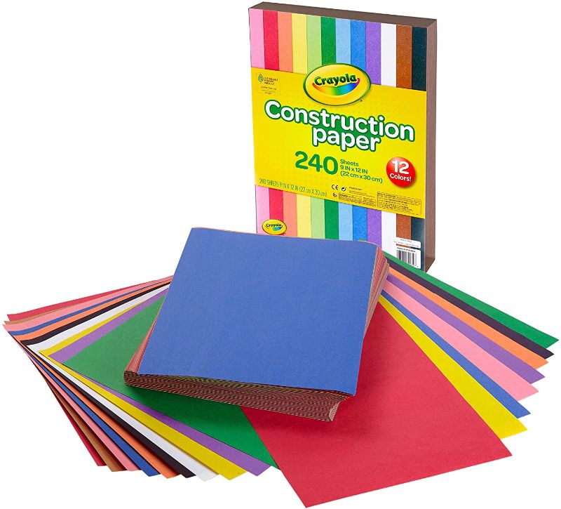 Photo 1 of Crayola Bulk Buy Construction Paper Pad 9 inch x 12-240 Sheets Pack

