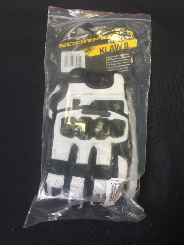 Photo 2 of Scorpion EXO Klaw II Gloves (Large) (White)
