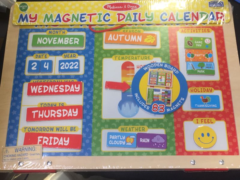 Photo 2 of Melissa & Doug My First Daily Magnetic Calendar
