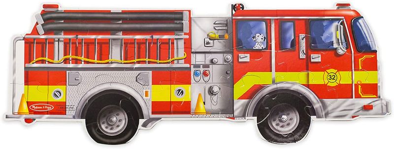 Photo 1 of Melissa & Doug Fire Truck Jumbo Jigsaw Floor Puzzle (24 pcs, 4 feet long)
