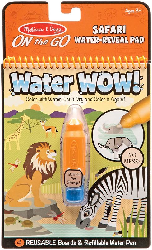 Photo 1 of Melissa & Doug On the Go Water Wow! Reusable Water-Reveal Activity Pad - Safari
