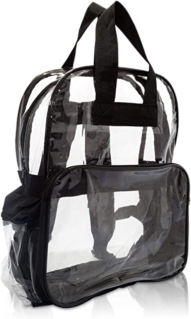 Photo 1 of DALIX Clear Backpack with Smooth Plastic Completely Transparent
