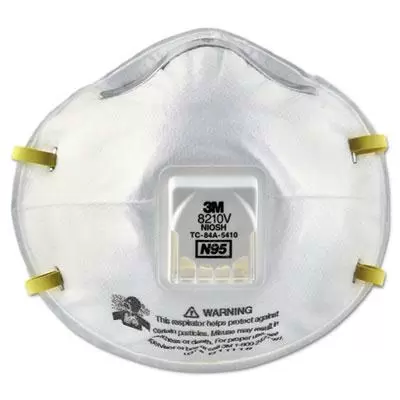 Photo 1 of 3M Particulate Respirator 8210V, N95 Respiratory Protection 10 count
