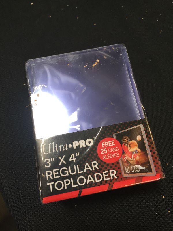 Photo 2 of 25 - Ultra Pro 3 X 4 Top Loader Card Holder for Baseball, Football, Basketball, Hockey, Golf, Single Sports Cards Top Loads - Sportcards Card Collecting Supplies
