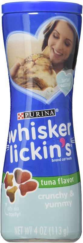 Photo 1 of 2 pack Whisker Lickln's Crunch Lovers Tuna Flavoured Cat Treats 4oz
best by nov 2022