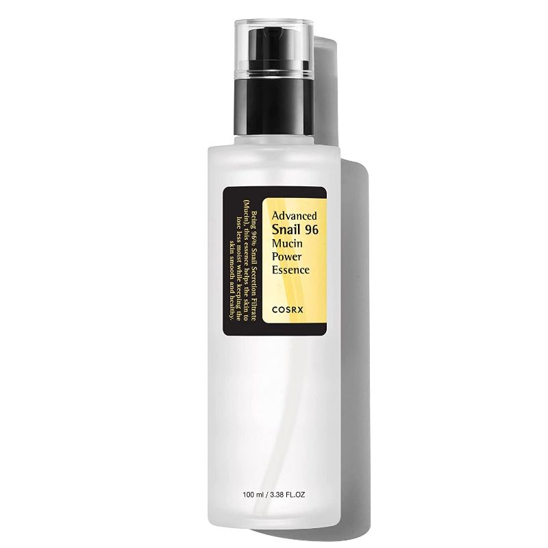 Photo 1 of COSRX Snail Mucin 96% Power Repairing Essence 3.38 fl.oz, 100ml, Skin Repair Serum, Korean Skin Care
