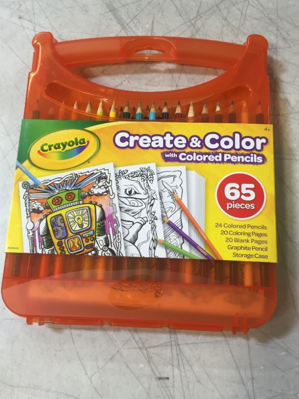 Photo 2 of Crayola Colored Pencils Coloring Art Case with Coloring Pages, Gift For Kids, Ages 4, 5, 6, 7, 8, Packaging May Vary
