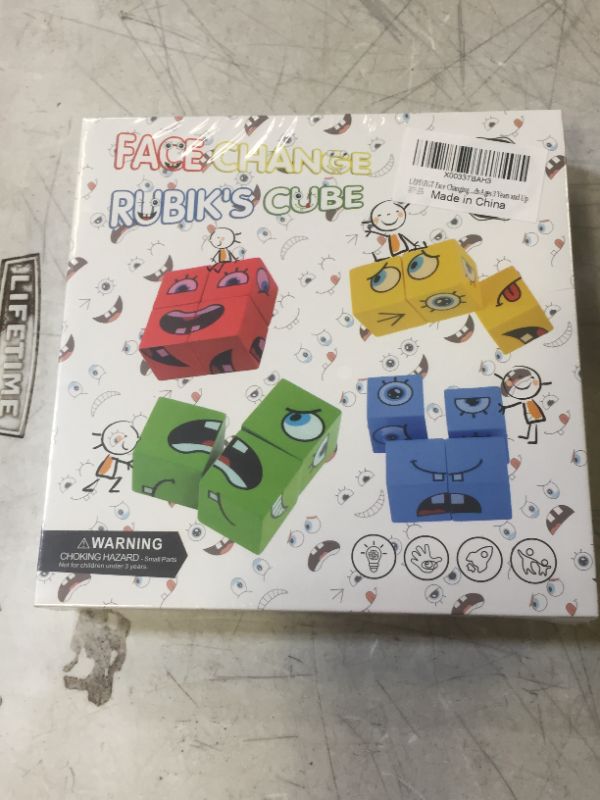Photo 2 of Face Change Rubik's Cube Game Building Blocks Interaction for 36+ Months NEW
