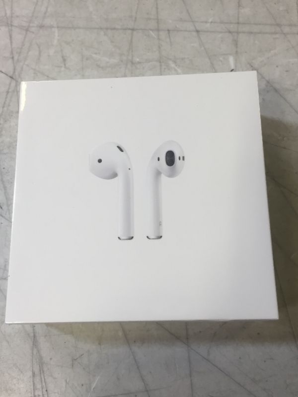 Photo 2 of Apple AirPods (2nd Generation) MV7N2AM/a with Charging Case - Stereo - Wireless - Bluetooth - Earbud - Binaural - in-ear
