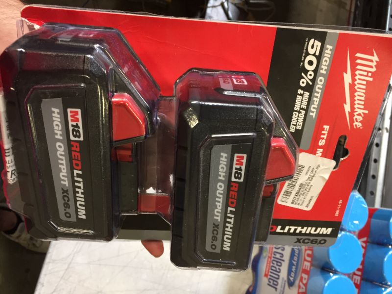 Photo 2 of Milwaukee 48-11-1828 M18 XC RED LITHIUM 18-Volt Lithium-ion Cordless Tool Battery ( 2 pack )