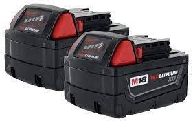Photo 1 of Milwaukee 48-11-1828 M18 XC RED LITHIUM 18-Volt Lithium-ion Cordless Tool Battery ( 2 pack )